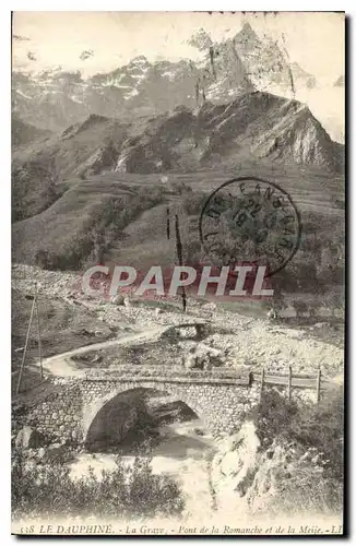 Cartes postales Le Dauphine la Grave Pont de la Romanche et de la Meije