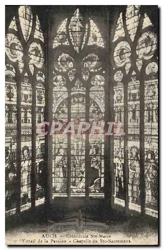 Cartes postales Auch Cathedrale Ste Marie Vitral de la Passion chapelle du Ste Sacremen