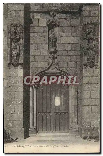 Cartes postales Le Conquet Portail de l'eglise