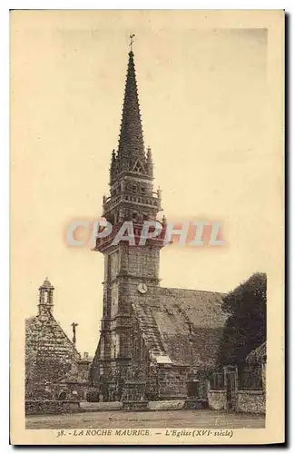 Cartes postales La Roche Maurice l'eglise XVI siecle