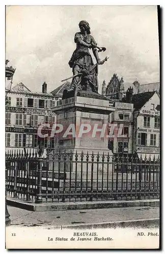 Cartes postales Beauvais la statue de Jeanne Hachette