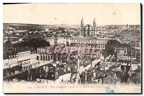 Cartes postales Nancy vue generale prise de la Basilique Saint Epyre