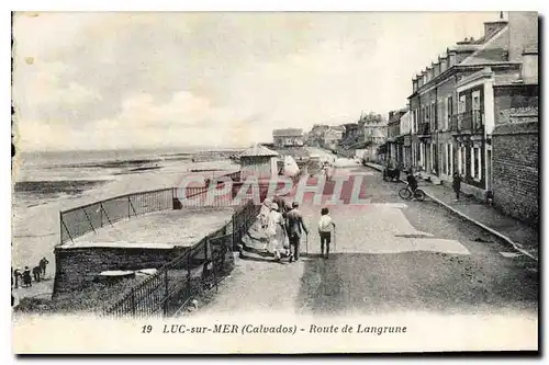 Ansichtskarte AK Luc sur Mer Calvados Route de Langrune