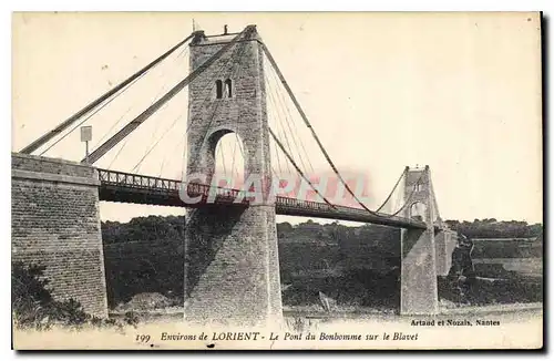 Ansichtskarte AK Environs de Lorient le Pont du Bonbomme sur le Blavet