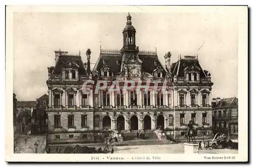 Cartes postales Vannes l'hotel de Ville