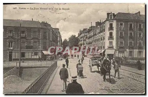 Ansichtskarte AK Nantes le Pont Morand et la Rue de Rennes