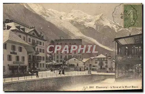 Cartes postales Chamonix l'Avre et le Mont Blanc