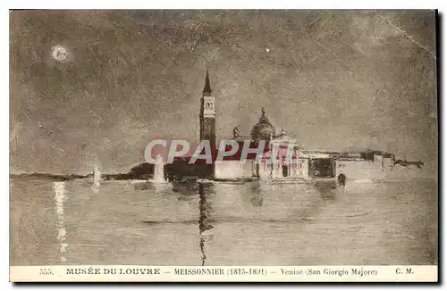 Ansichtskarte AK Musee du Louvre Meissonnier 1815 1891 Venise San Giorgio Majore