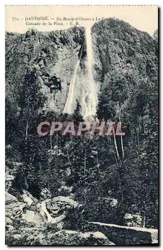 Ansichtskarte AK Dauphine Du Bourg d'Oisans Cascade de la Passe