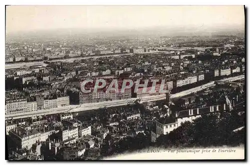 Cartes postales Lyon Vue panoramique prise de Fourviere