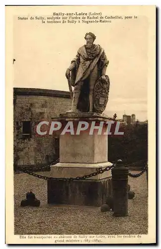 Ansichtskarte AK Sully sur Loire Loiret Statue de Sully sculpture sur l'ordre de Rachel de Cochefilet