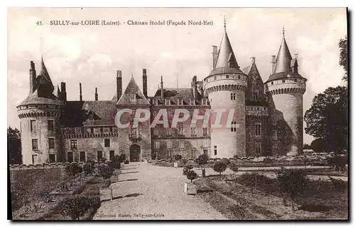 Cartes postales Sully sur Loire Loret Chateu feodal Facade Nord Est