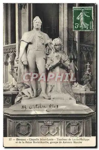 Ansichtskarte AK Dreux Chapelle Saint Louis Tombeau de Louis Philippe et de la Reine Marie Amelie groupe de Anton