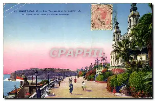 Cartes postales Monte Carlo Les Terrasses et le Casino