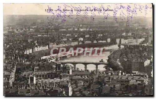 Ansichtskarte AK Lyon La Saone et Vue laterale des Monts Lyonnais