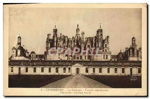 Ansichtskarte AK Chambord Le Chateau Facade meridionale