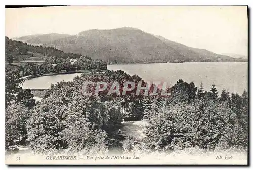 Cartes postales Gerardmer Vue prise de l'Hotel du Lac
