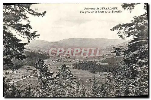 Cartes postales Panorama de Gerardmer Vue prise de la Route de la Bebeuille