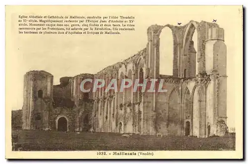 Ansichtskarte AK Maillezais Vendee Eglise Abbatiale et Cathedrale de Maillezais