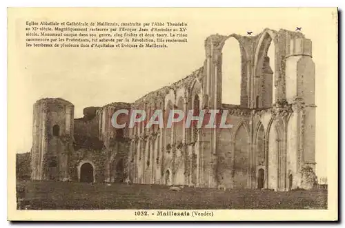 Cartes postales Maillezais Vendee Eglise Abbatiale et Cathedrale de Maillezais