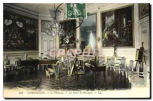 Cartes postales Compiegne Le Chateau Le Salon de Musique