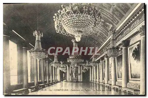 Ansichtskarte AK Compiegne Interieur du Palais La salle des Fetes