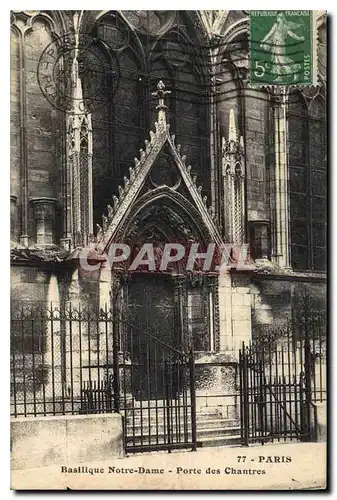 Ansichtskarte AK Paris Basilique Notre Dame Porte des Chantres