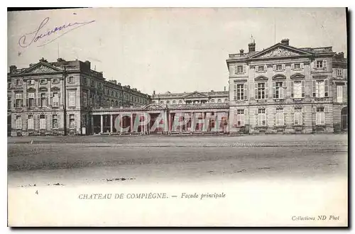 Ansichtskarte AK Chateau de Compiegne Facade principale