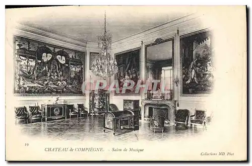 Cartes postales Chateu de Compiegne Salon de Mussique