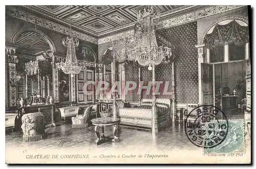 Ansichtskarte AK Chateau de Compiegne Chambre a Coucher de l'Imperatrice