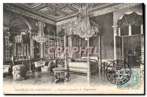 Cartes postales Chateau de Compiegne Chambre a Coucher de l'Imperatrice