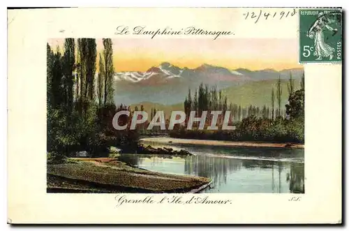 Cartes postales Le Dauphine Pittoresque Grenoble l'Ile d'Amour