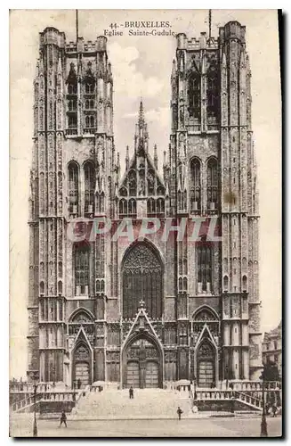 Cartes postales Bruxelles Eglise Sainte Gudule