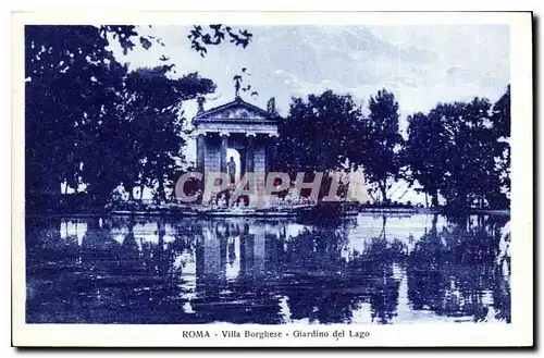 Cartes postales Roma Villa Borghese Giardino del Lago