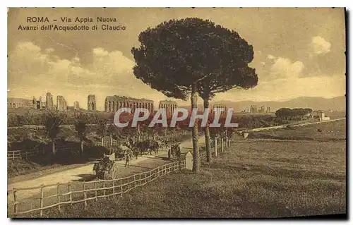Ansichtskarte AK Roma Via Appia Nuova Avanzi dell'Acquedotto di Claudio