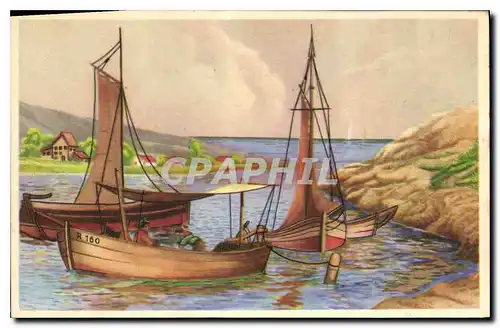 Cartes postales Bateaux de peche