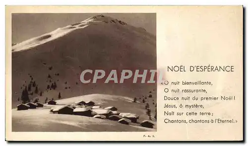 Cartes postales Noel d'esperance