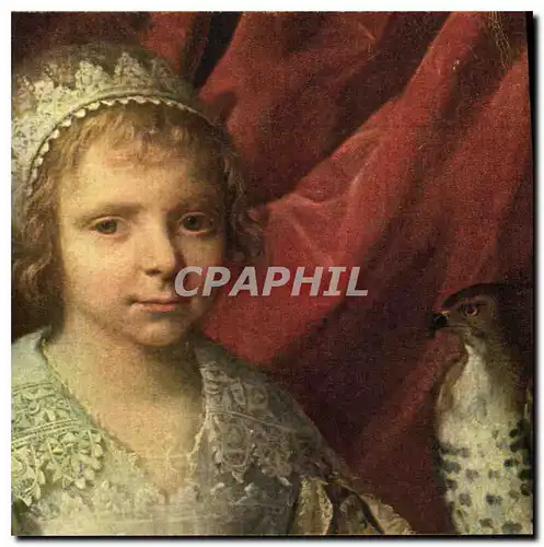 Ansichtskarte AK Philippe de Champaigne La fillette au faucon detail Musee du Louvre