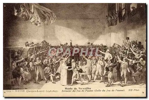 Cartes postales Musee de Versailles David Jacques Louis Serment du Jeu de Paume Salle du Jeu de Paime
