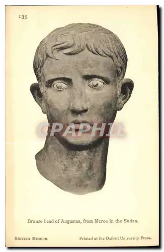 Cartes postales British Museum Bronze head of Augustus from Meroe in the Sudan