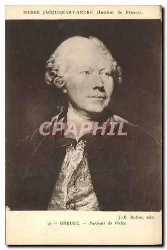 Cartes postales Musee Jacquemart Andre Institut de France Creuze Portrait de Wille