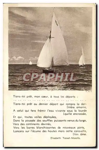 Cartes postales Bateau Elisabeth Tasset Nissalle