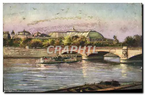 Cartes postales Paris Pont des Invalides Bateau