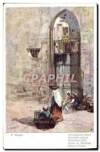 Cartes postales H Biegler Orientalische Szene