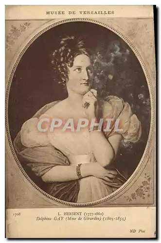 Cartes postales L Hersent Delphine Gay Mme de Girardin