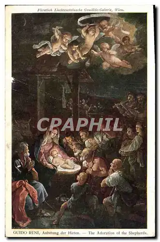 Cartes postales Guido Rent Anbetung der Hirten
