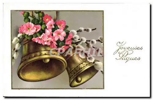 Cartes postales Joyeuses Paques Fleurs