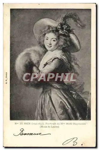 Cartes postales Mme Le Brun Portrait de Mme Mole Raymond Musee du Louvre