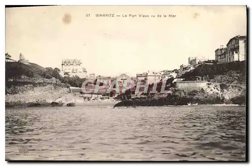 Cartes postales Biarritz Le Port Vieux vu de la Mer