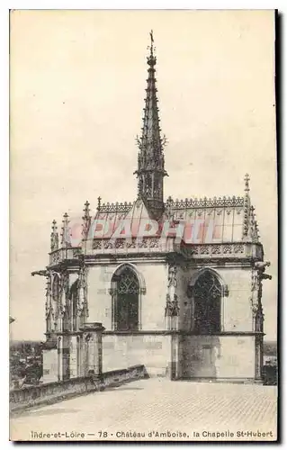 Ansichtskarte AK Indre et Loire Chateau d'Amboise la Chapelle St Hubert